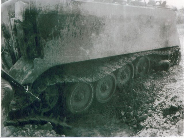 My track after it hit the mine October 4, 1968 Trang Bang